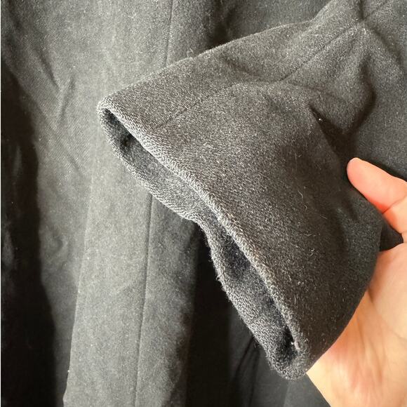 Burberry London Women UK 14 US 12 Black Wool Cashmere Stand Collar Long Coat - Picture 5 of 16